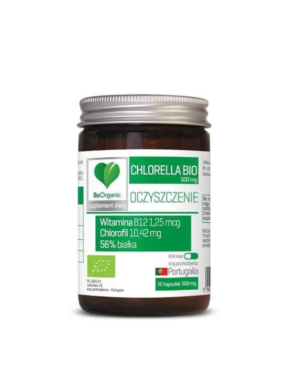 Chlorella  BIO 50 kapsułek (500mg) - Be Organic   #1