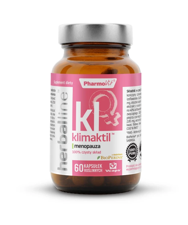 Klimaktil na menopauzę 60 kapsułek 27,16 g - Pharmovit (herballine) #1