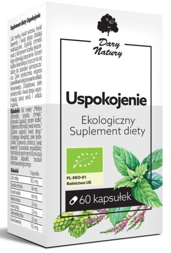 Kapsułki na uspokojenie Bio 60 szt. (330 mg) - Dary Natury #1