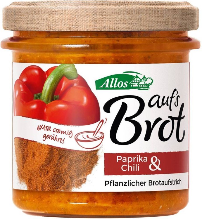 Pasta kremowa z papryka i chili bezglutenowa BIO 140g - Allos #1