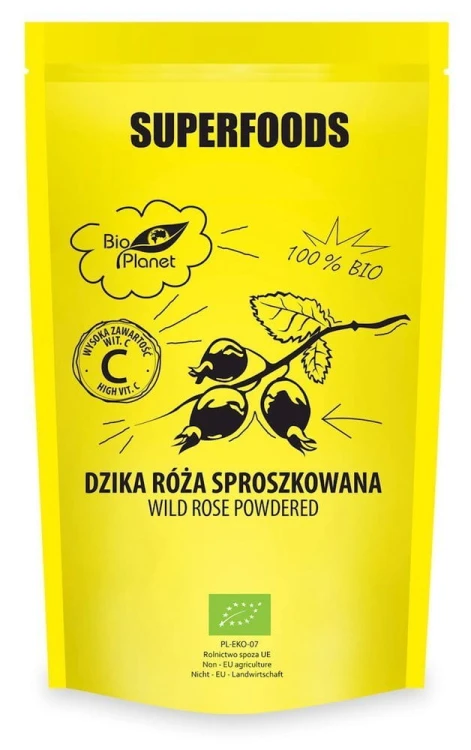 Dzika róża sproszkowana BIO 150g - Bio Planet #1