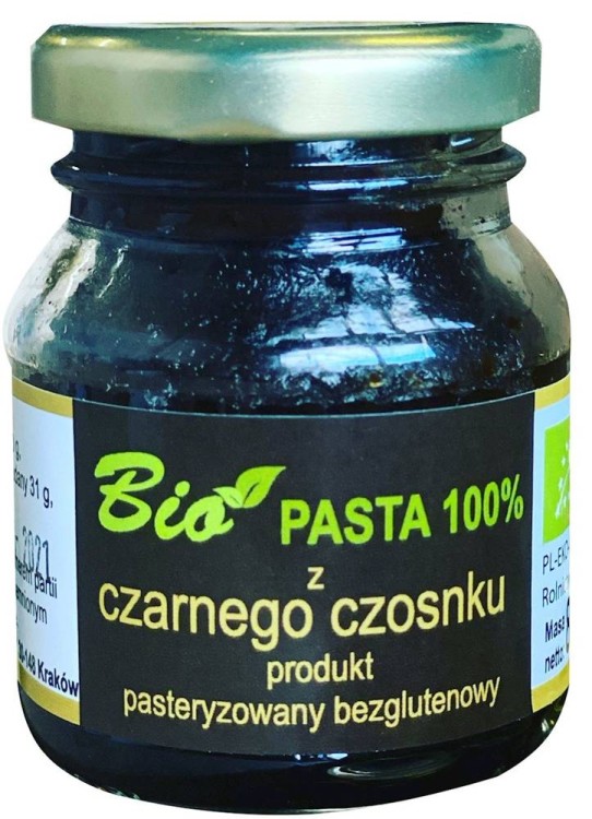 Pasta z czarnego czosnku bezglutenowa BIO 80g - Przetwory z natury #1