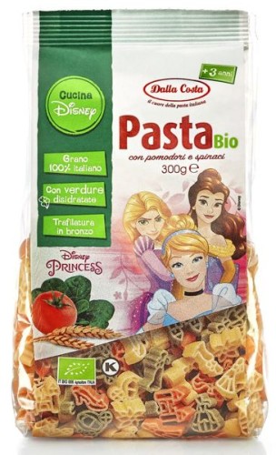 Makaron semolinowy trójkolorowy Disney Princess BIO 300g - Dalla Costa #1