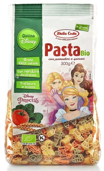 Makaron semolinowy trójkolorowy Disney Princess BIO 300g - Dalla Costa #1