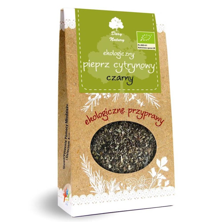Pieprz czarny cytrynowy  BIO 50g - Dary Natury #1