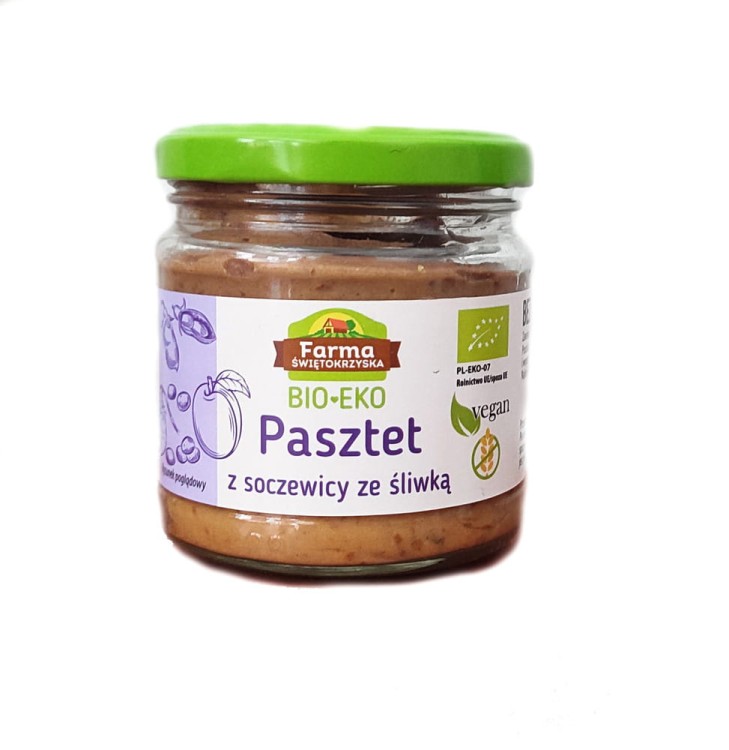 Bio pasztet z soczewicy ze śliwką 160g #1
