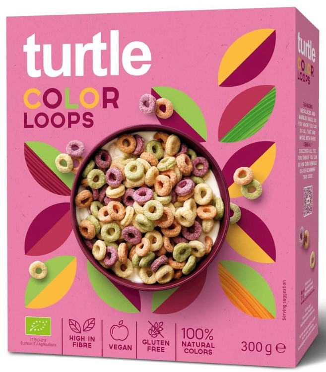 Krążki zbożowe kolorowe bezglutenowe Bio 300 g - Turtle #1