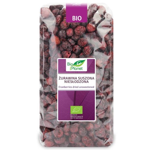 Żurawina suszona niesłodzona Bio 150g - Bio Planet #1