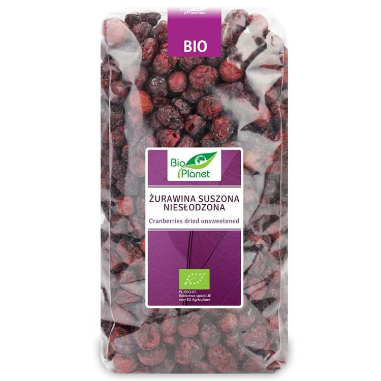 Żurawina suszona niesłodzona Bio 150g - Bio Planet #1
