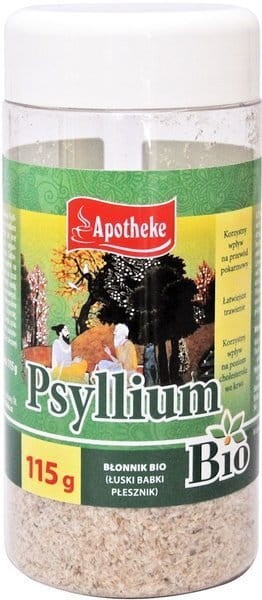 Błonnik łuski łupina babki jajowatej BIO 115g - Apotheke #1