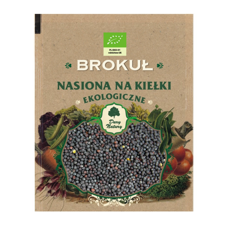 Nasiona na kiełki brokułu Bio 30g - Dary Natury #1