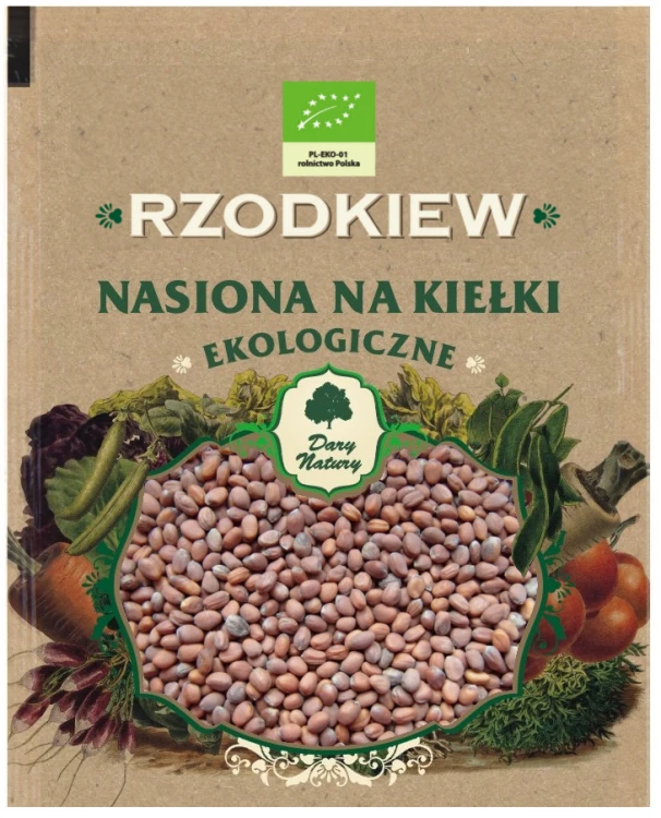 Nasiona na kiełki rzodkwi Bio 30g - Dary Natury #1