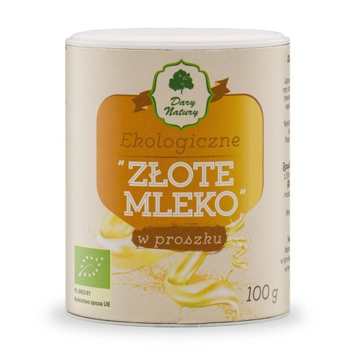 Złote Mleko w proszku mieszanka przypraw Bio 100g - Dary Natury  #1