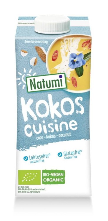 Zagęszczony produkt kokosowy do gotowania i pieczenia  bezglutenowy Bio 200 ml - Natumi #1