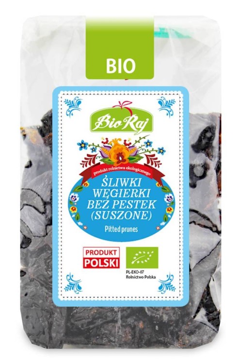 Śliwki węgierki suszone (bez pestek) Bio 200g - Bio Raj #1