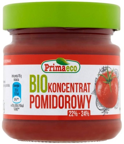 Koncentrat pomidorowy 22 % - 24 % Bio 185 g - PRIMAECO #1