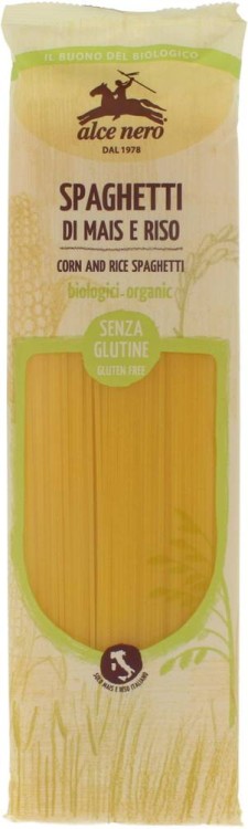 Makaron  (Kukurydziano - ryżowy) Spaghetti bezglutenowy BIO 250 g - ALCE NERO #1