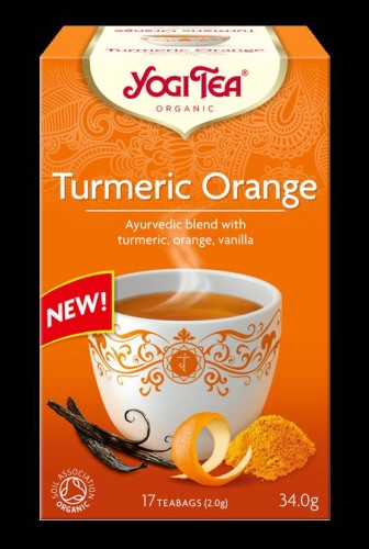 Herbatka kurkuma pomarańcza (turmeric orange) BIO (17 x 2 g) 34 g - YOGI TEA #1