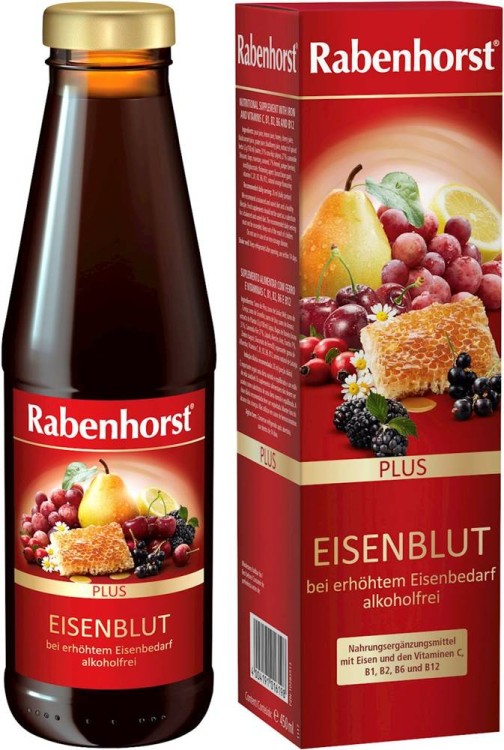 Napój owocowo-ziołowy z żelazem i witaminami C, B1,B2,B6,B12 450ml - Rabenhorst  #1