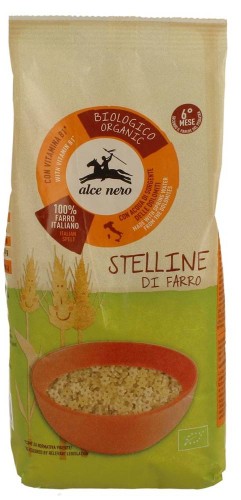 Makaron z płaskurki gwiazdki z witamina B1 Bio 500g - Alce Nero #1