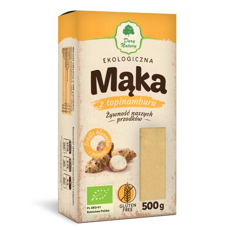Mąka z topinamburu bezglutenowa BIO 500 g - DARY NATURY #1