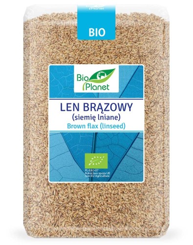 Len brązowy (siemię lniane) 2kg - Bio Planet  #1