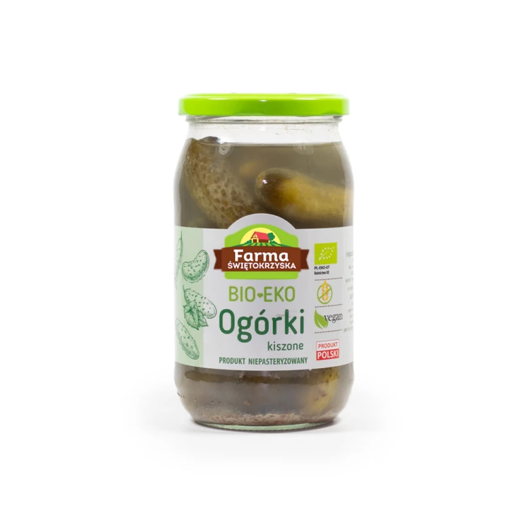 Bio ogórki kiszone niepasteryzowane 700g  #1