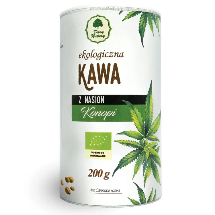 Kawa z nasion konopi Bio 200g - dary Natury #1