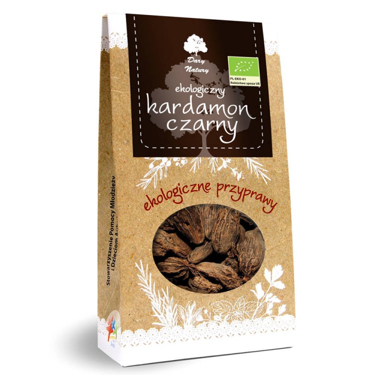 Kardamon czarny ziarno 40g BIO - Dary Natury #1
