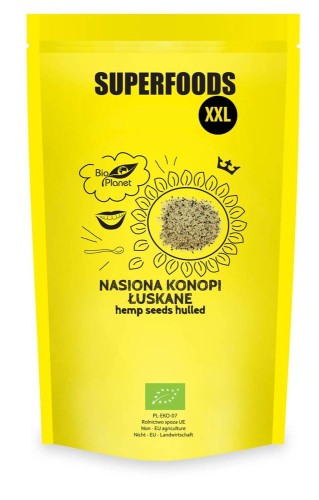 Nasiona konopi łuskane BIO 600g - Bio Planet #1