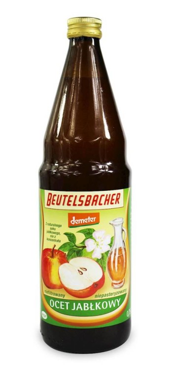 Ocet jabłkowy niefiltrowany Demeter Bio 750 ml - Beutelsbacher #1