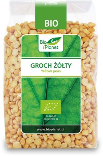 Groch żółty połówki BIO 400 g - Bio Planet #1