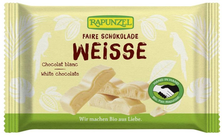 Czekolada biała z wanilią BIO 100g - Rapunzel #1