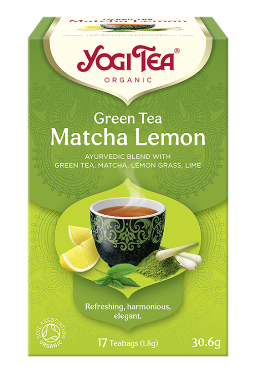 Herbata zielona z cytryną i matchą (green tea matcha lemon) BIO (17 x 1,8 g) 30,6 g - YOGI TEA #1