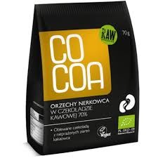 Orzechy nerkowca w czekoladzie kawowej 70% BIO 70g Cocoa #1