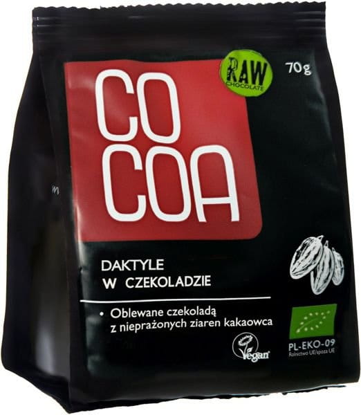 Daktyle w surowej czekoladzie BIO 70g - Cocoa #1