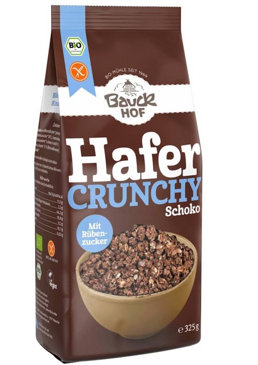 Crunchy owsiane z kakao bezglutenowe Bio 325 g - Bauck Hof #1
