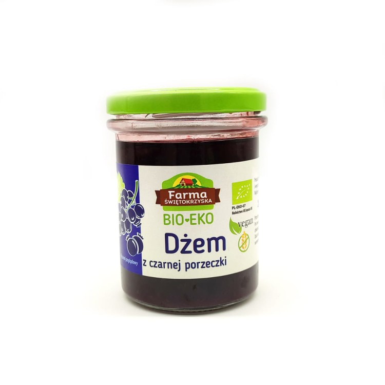 Bio dżem z czarnej porzeczki  180g  #1