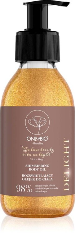 Olejek do  ciała rozświetlający 150 ml - Only Bio #1
