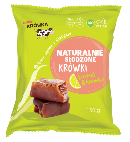 KRÓWKI O SMAKU KARMELU I LIMONKI BEZGLUTENOWE BIO 150 g - ME GUSTO (SUPER KRÓWKA) #1