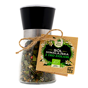 Sól himalajska w młynku z BIO ziołami 90 g - Dary Natury #1