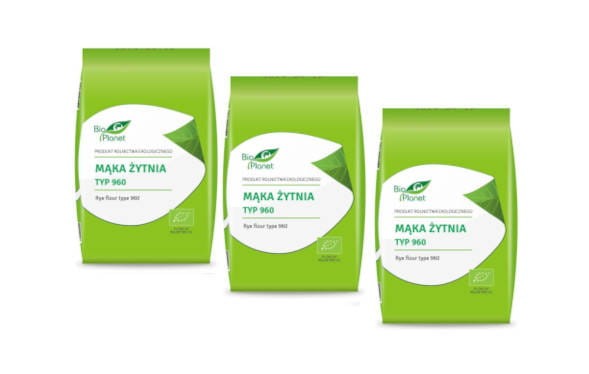 Zestaw 3x Mąka żytnia typ 960 BIO 1kg - Bio Planet #1