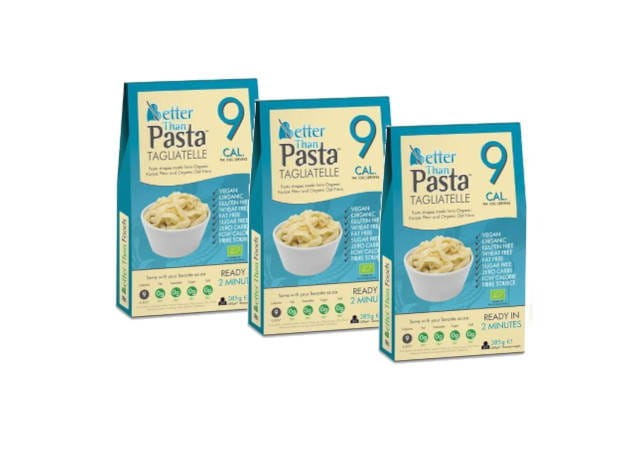 Zestaw 3x Makaron (Konjac typu noodle Tagliatelle) bezglutenowy BIO 385g - Better than Foods #1