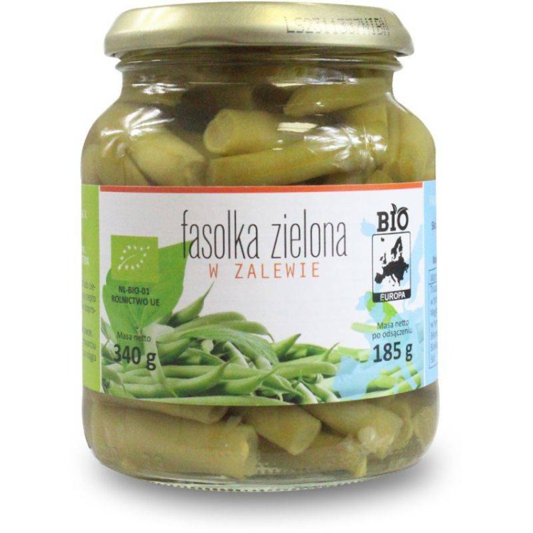 Fasolka zielona w zalewie w słoiku BIO 340g (185g) - Bio Europa #1