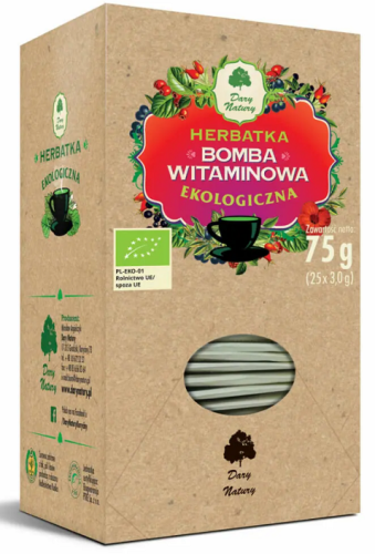 Herbatka bomba witaminowa BIO (25x3g) 75g - Dary Natury #1