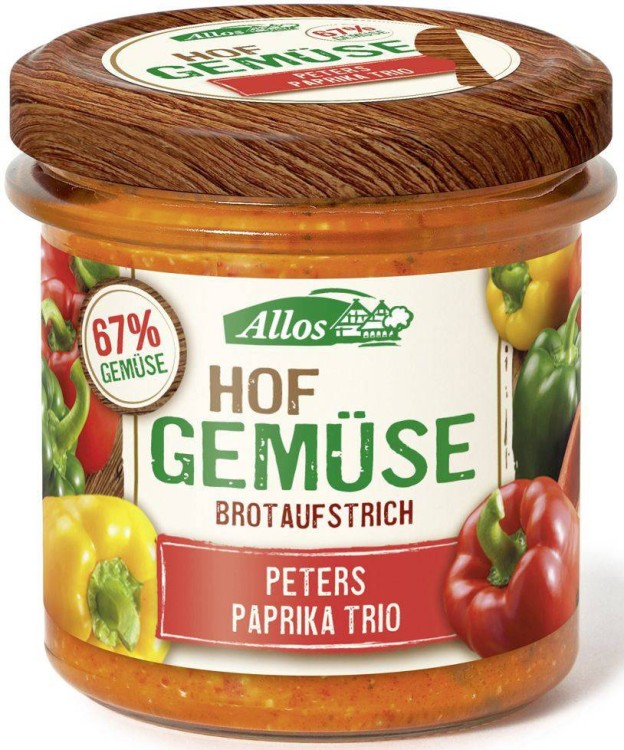 Pasta warzywna z trzema rodzajami papryki bezglutenowa Bio 135 g - Allos #1