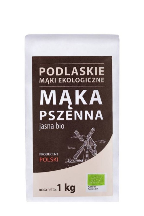 Mąka pszenna jasna typ 550 BIO 1kg - Bio Life (Mąki Podlaskie) #1