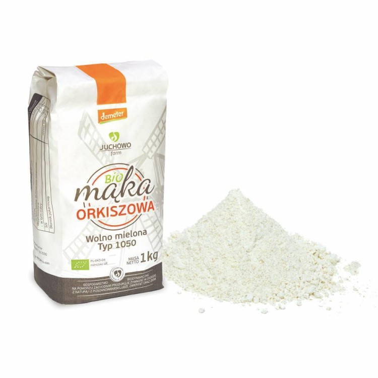 Mąka orkiszowa typ 1050 Demeter BIO 1kg - Juchowo #1