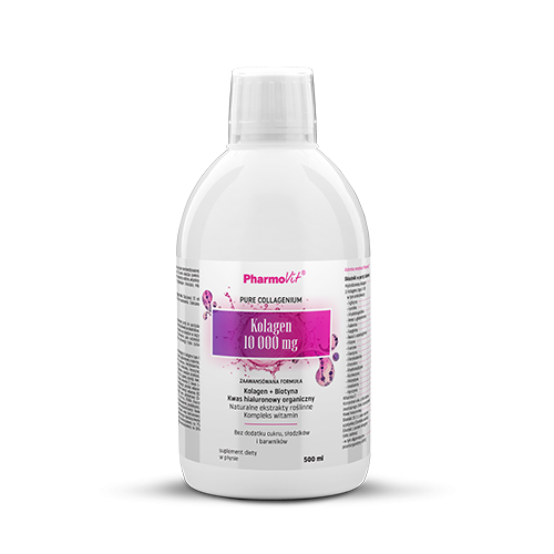 Suplement diety kolagen w płynie bezglutenowy 500ml - Pharmovit #1