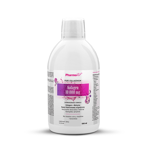 Suplement diety kolagen w płynie bezglutenowy 500ml - Pharmovit #1